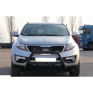 Kengurina stienis WT004 Black (nerūsējošais tērauds) Kia Sportage 2010–2015 foto 2