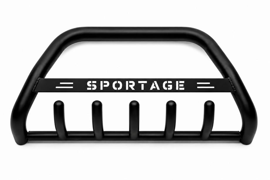 Kia Sportage 2015–2021 Kengurina stienis WT004 Black (nerūsējošais tērauds) Image