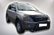 Kia Sorento I BL 2002–2009 Kengurina stienis WT004 Black (nerūsējošais tērauds) foto 1