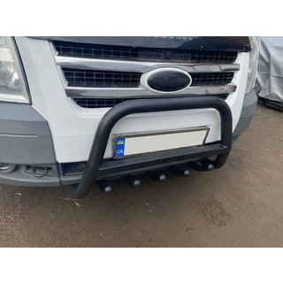 Kengurina stienis WT004 Black (nerūsējošais tērauds) Ford Transit 2000–2014 foto 2