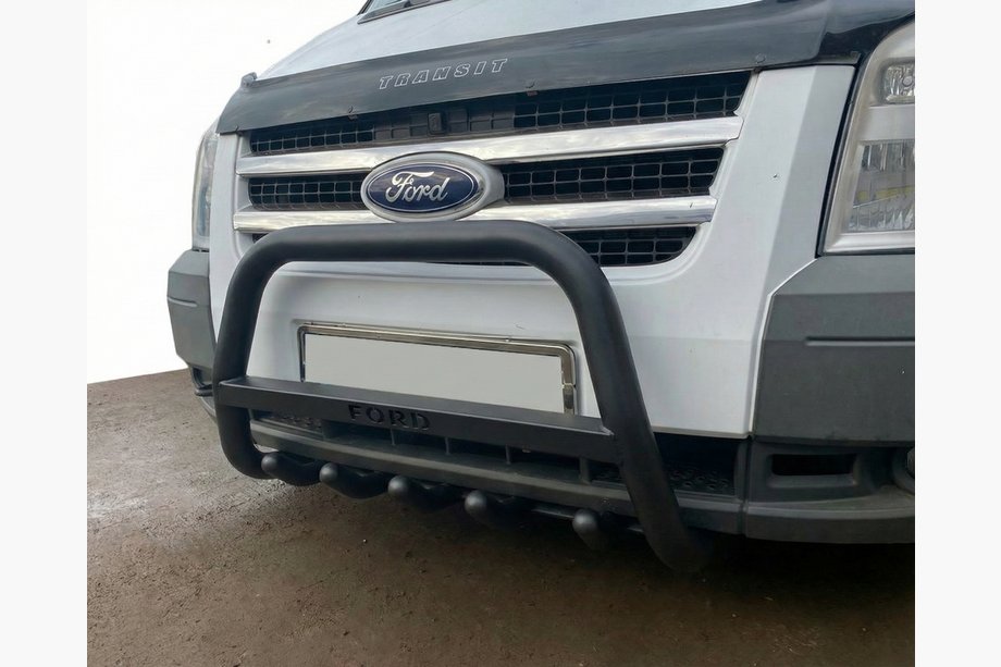Ford Transit 2000–2014 Kengurina stienis WT004 Black (nerūsējošais tērauds) Image