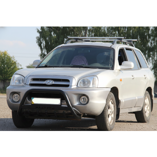 Kengurina stienis WT004 Black (nerūsējošais tērauds) Hyundai Santa Fe 1 2000–2006 foto 1