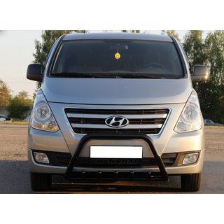 Kengurina stienis WT004 Black (nerūsējošais tērauds) Hyundai H300, H1, Starex 2008–2020 foto 1