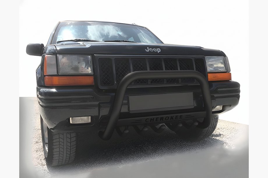 Jeep Grand Cherokee WJ 1999–2004 Kengurina stienis WT004 Black (nerūsējošais tērauds) Image
