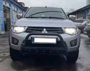 Mitsubishi L200 2006–2015 Kengurina stienis WT004 Black (nerūsējošais tērauds) foto 1