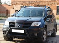 Mitsubishi Outlander 2001–2006 Bullbar WT003 Black (nerūsējošais tērauds) foto 4