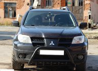 Mitsubishi Outlander 2001–2006 Bullbar WT003 Black (nerūsējošais tērauds) foto 3