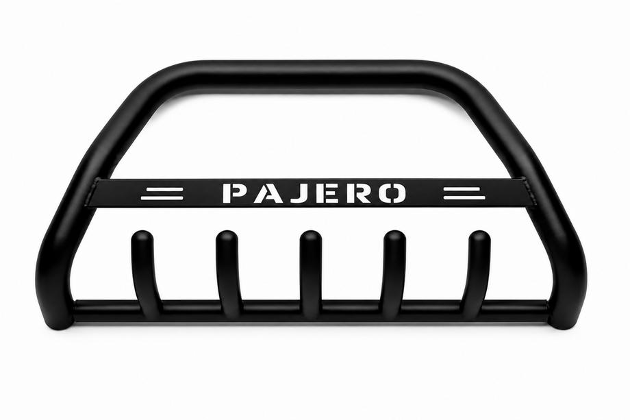 Mitsubishi Pajero Sport 1996–2007 Kengurina stienis WT004 Black (nerūsējošais tērauds) Image