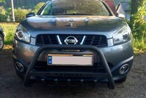 Nissan Qashqai 2007–2010 Kengurina stienis WT004 Black (nerūsējošais tērauds) foto 1