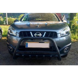 Kengurina stienis WT004 Black (nerūsējošais tērauds) Nissan Qashqai 2010–2014 foto 2