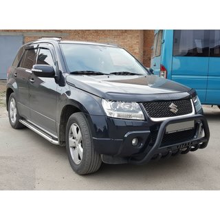 Kengurina stienis WT004 Black (nerūsējošais tērauds) Suzuki Grand Vitara 2005–2017 foto 4