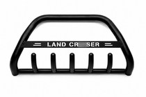 Toyota Land Cruiser Prado 120 2002–2009 Kengurina stienis WT004 Black (nerūsējošais tērauds) foto 2