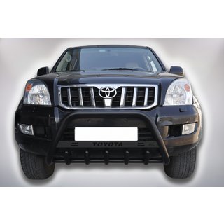 Kengurina stienis WT004 Black (nerūsējošais tērauds) Toyota Land Cruiser Prado 120 2002–2009 foto 1