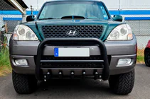 Hyundai Terracan 2001–2007 Bullbar WT003 Black (nerūsējošais tērauds) foto 1