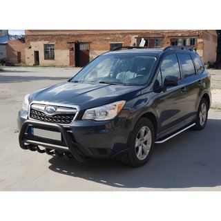 Bullbar WT003 Black (nerūsējošais tērauds) Subaru Forester 2013–2018 foto 1
