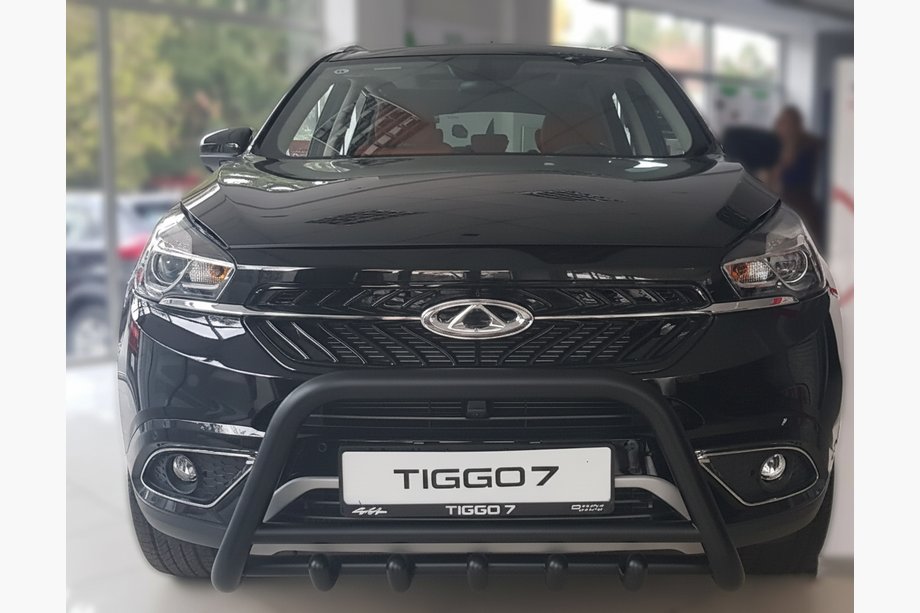 Chery Tiggo 7 2016–2019 Bullbar WT003 Black (nerūsējošais tērauds) Foto 1