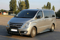 Hyundai H300, H1, Starex 2008–2020 Bullbar WT003 Black (nerūsējošais tērauds) foto 3