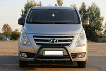 Hyundai H300, H1, Starex 2008–2020 Bullbar WT003 Black (nerūsējošais tērauds) foto 1