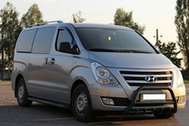 Hyundai H300, H1, Starex 2008–2020 Bullbar WT003 Black (nerūsējošais tērauds) foto 4