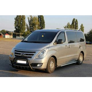 Bullbar WT003 Black (nerūsējošais tērauds) Hyundai H300, H1, Starex 2008–2020 foto 3