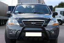 Kia Sorento I BL 2002–2009 Bullbar WT003 Black-2 (nerūsējošais tērauds) foto 3