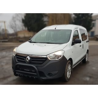 Bullbar WT003 Black (nerūsējošais tērauds) Dacia Lodgy 2012–2022 foto 4