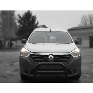 Bullbar WT003 Black (nerūsējošais tērauds) Dacia Lodgy 2012–2022 foto 3