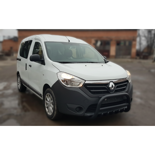 Bullbar WT003 Black (nerūsējošais tērauds) Dacia Lodgy 2012–2022 foto 1