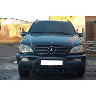 Kengurubārs WT004 Black (nerūsējošais tērauds) Mercedes ML W163 1997–2005 foto 2