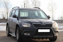 Skoda Yeti 2009–2017 Bullbar WT003 Black (nerūsējošais tērauds) foto 1