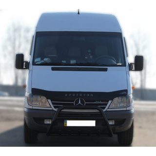 Bullbārs WT003 Black (nerūsējošais tērauds) Mercedes Sprinter W901/902/903/904/905 1995–2006 foto 3