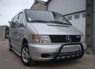 Mercedes Vito W638 1996–2003 Bullbārs WT003 Black (nerūsējošais tērauds) foto 1