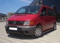 Mercedes Vito W638 1996–2003 Bullbārs WT003 Black (nerūsējošais tērauds) foto 3