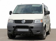Volkswagen T5 Multivan 2003–2010 Bullbārs WT003 Black (nerūsējošais tērauds) foto 1