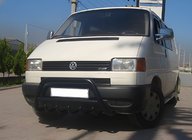 Volkswagen T4 Transporter 1990–2003 Bullbārs WT003 Black (nerūsējošais tērauds) foto 1