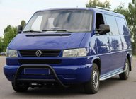 Volkswagen T4 Transporter 1990–2003 Bullbārs WT003 Black (nerūsējošais tērauds) foto 3