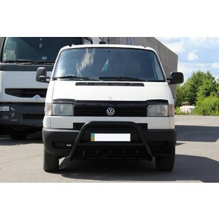 Bullbārs WT003 Black (nerūsējošais tērauds) Volkswagen T4 Transporter 1990–2003 foto 2