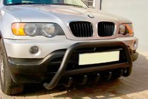 BMW X5 E53 1999–2006 Bullbar WT003 Black (nerūsējošais tērauds) foto 1