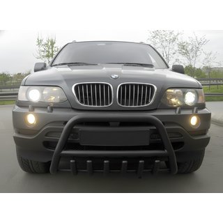 Bullbar WT003 Black (nerūsējošais tērauds) BMW X5 E53 1999–2006 foto 2