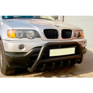 Bullbar WT003 Black (nerūsējošais tērauds) BMW X5 E53 1999–2006 foto 1