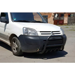 Bullbar WT003 Black (nerūsējošais tērauds) Citroen Berlingo 1996–2008 foto 4