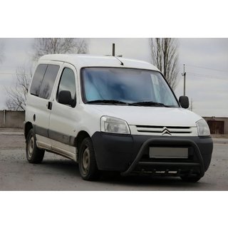 Bullbar WT003 Black (nerūsējošais tērauds) Citroen Berlingo 1996–2008 foto 1
