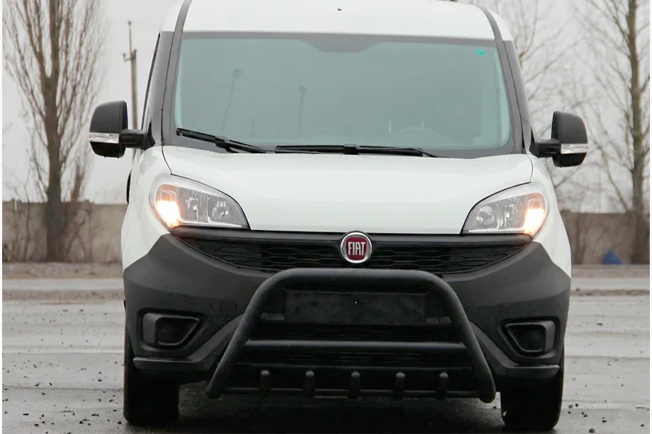 Fiat Doblo II 2010–2022 Bullbārs WT003 Black (nerūsējošais tērauds) Image