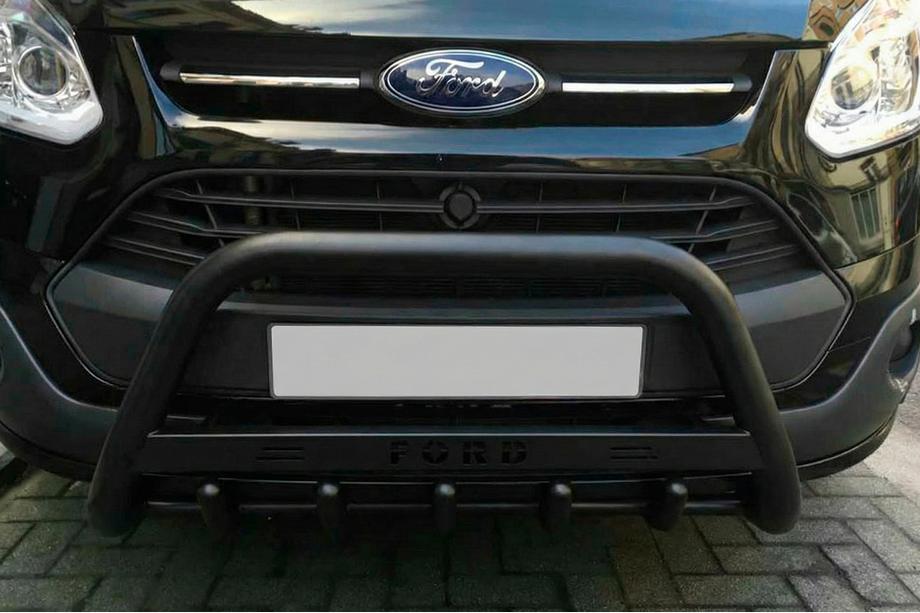 Ford Custom 2013–2022 Kengurina stienis WT004 Black (nerūsējošais tērauds) Image