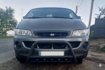 Hyundai H200, H1, Starex 1998–2007 Bullbar WT003 Black (nerūsējošais tērauds) foto 1