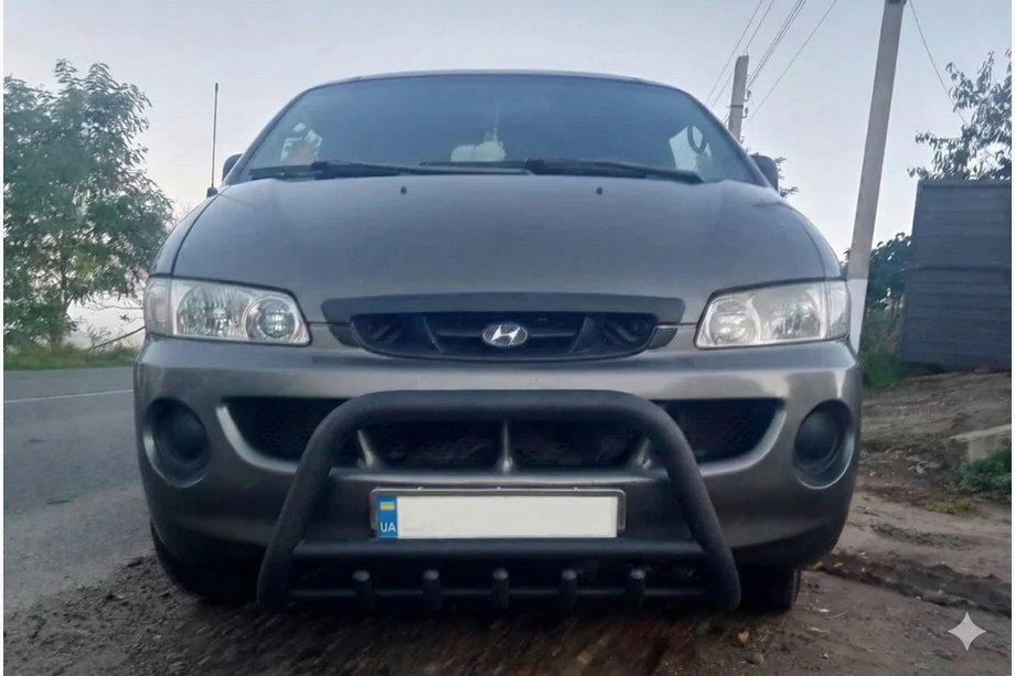 Hyundai H200, H1, Starex 1998–2007 Bullbar WT003 Black (nerūsējošais tērauds) Image