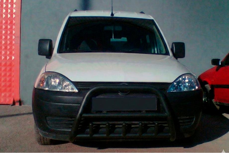 Opel Combo 2002–2012 Bullbar WT003 Black (nerūsējošais tērauds) Image