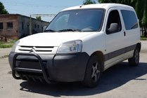 Peugeot Partner 1996–2008 Bullbar WT003 Black (nerūsējošais tērauds) foto 1