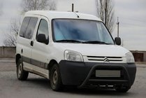 Peugeot Partner 1996–2008 Bullbar WT003 Black (nerūsējošais tērauds) foto 5