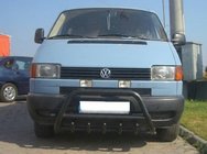 Volkswagen T4 Caravelle/Multivan 1990–2003 Bullbar WT003 Black (nerūsējošais tērauds) foto 1